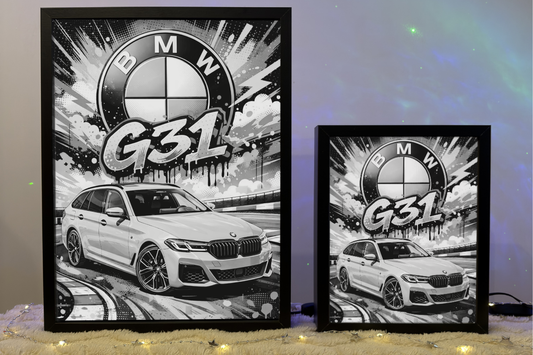ObrazoLampka Prezent Lampka Nocna BMW 5 G31 szare 1