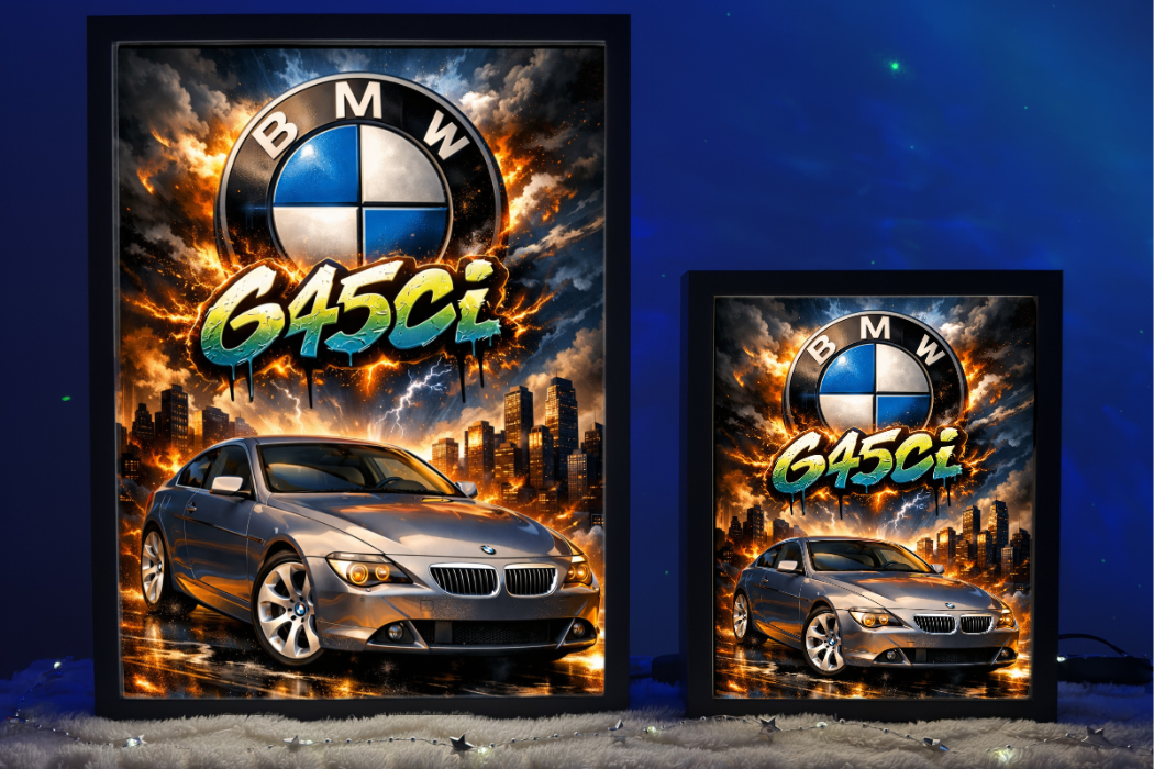 BMW 645ci Prezent Lampka Nocna ObrazoLampka Siwy 4
