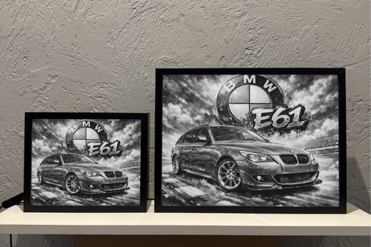 ObrazoLampka Prezent Lampka Nocna BMW E61 niebieskie 1