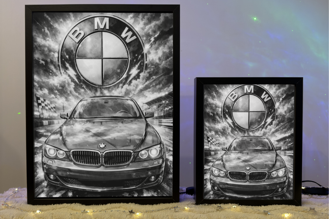 ObrazoLampka Prezent Lampka Nocna BMW E65 Czerwone
