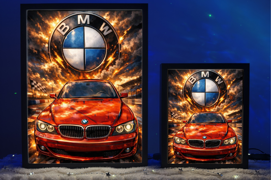 ObrazoLampka Prezent Lampka Nocna BMW E65 Czerwone