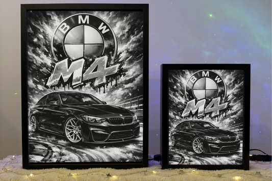 ObrazoLampka Prezent Lampka Nocna BMW M4 F82 Czarne