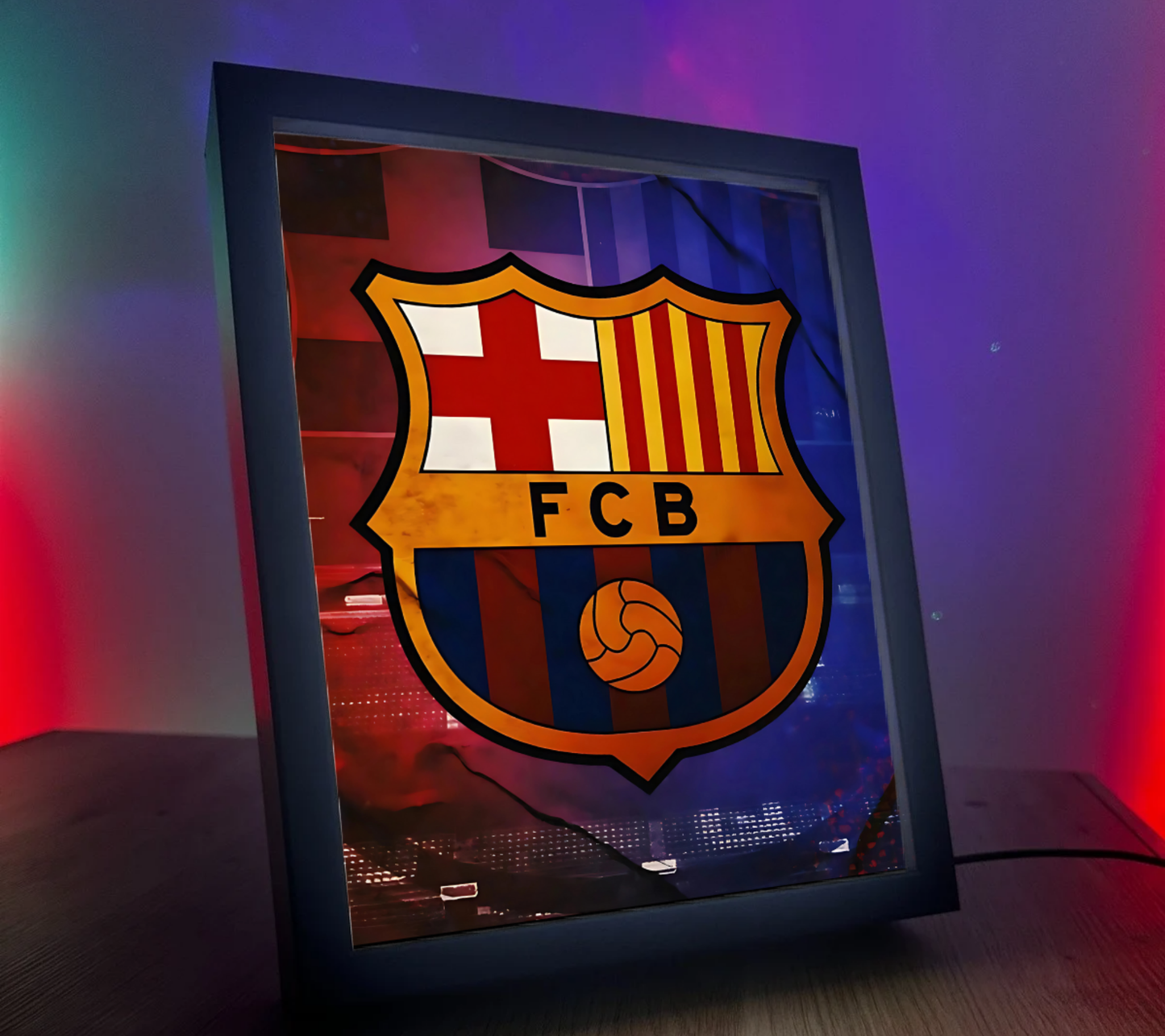 Obrazo lampka FC Barcelona 2 pomysł na prezent