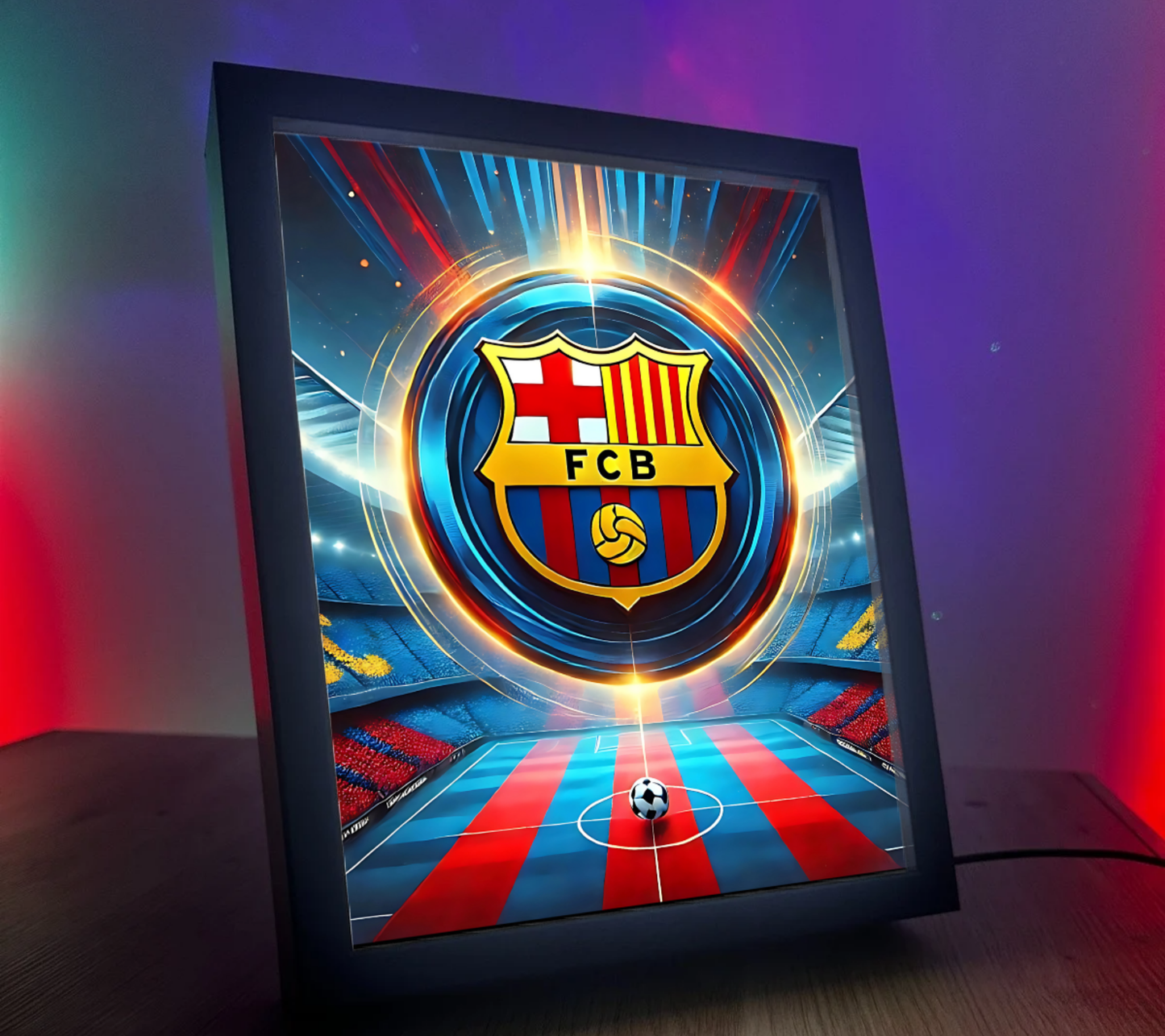 Obrazo lampka FC Barcelona 4 prezent dla fana