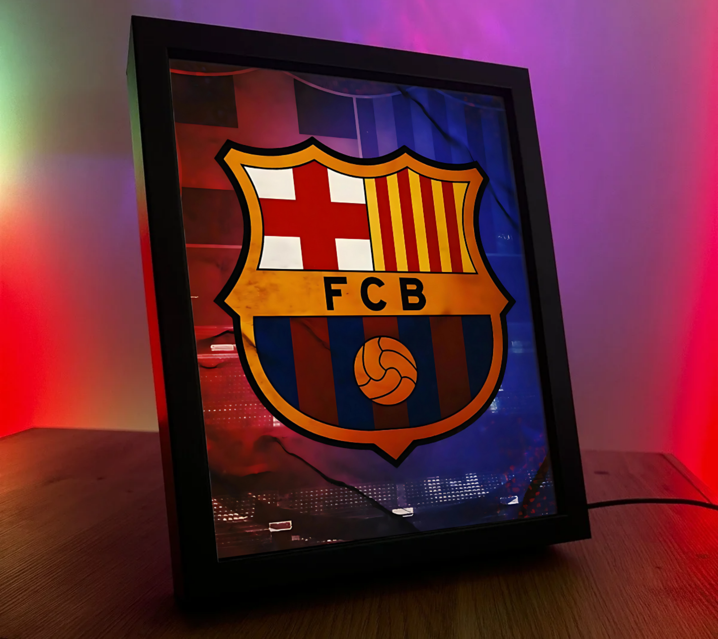 Obrazo lampka FC Barcelona 2 pomysł na prezent