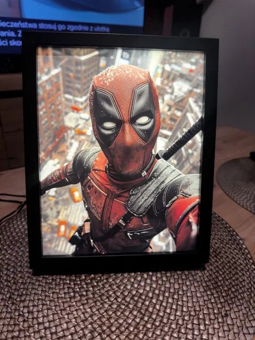 Obrazo-lampka pomysł na prezent Deadpool 8