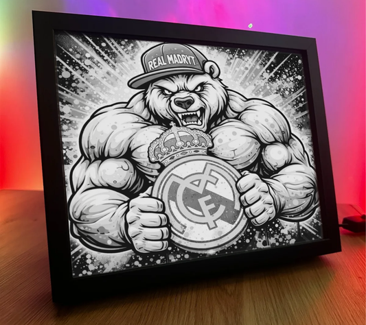 Obrazo Lampka Miś Real Madryt