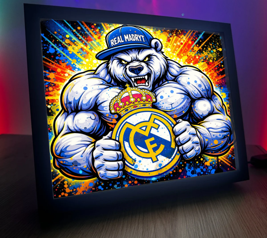 Obrazo Lampka Miś Real Madryt