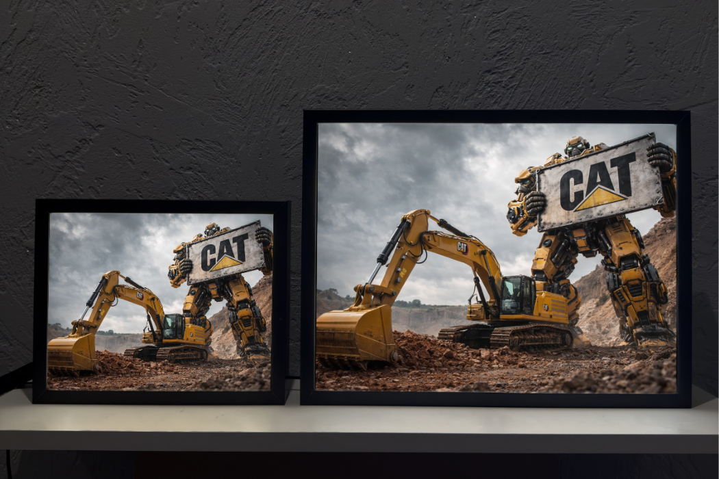 Lampka Nocna ObrazoLampka na prezent Koparka CAT Caterpillar 2