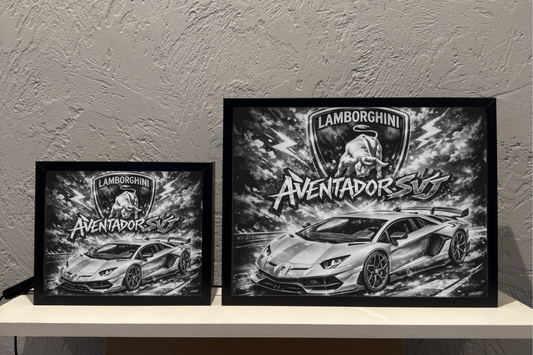 ObrazoLampka Prezent Lampka Nocna Lamborghini Aventador SVJ 2