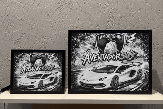 ObrazoLampka Prezent Lampka Nocna Lamborghini Aventador SVJ 4