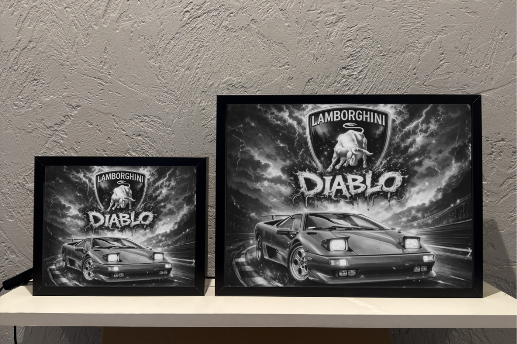 ObrazoLampka Prezent Lampka Nocna Lamborghini Diablo 2