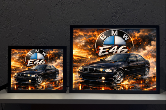 ObrazoLampka Prezent Lampka Nocna BMW e46 czarne 1
