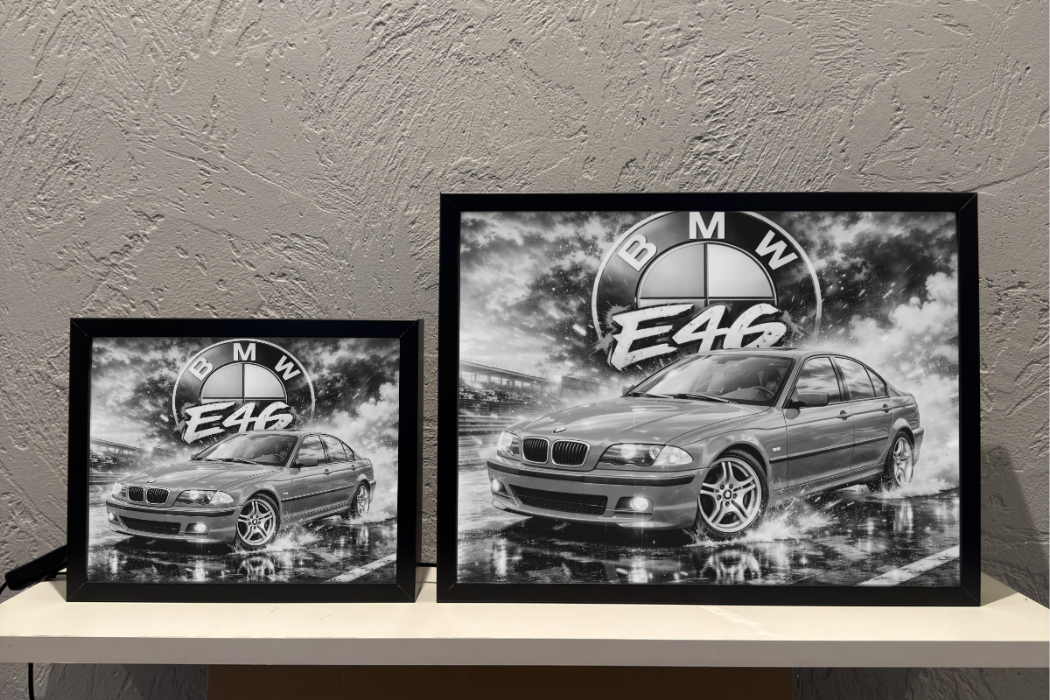 ObrazoLampka Prezent Lampka Nocna BMW e46 czerwone 1