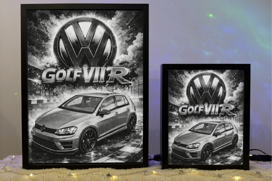 ObrazoLampka Prezent Lampka Nocna VW Golf 7 R Szary 2