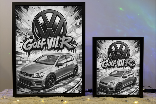 ObrazoLampka Prezent Lampka Nocna VW Golf 7 R Szary 1