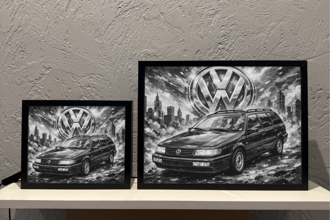 ObrazoLampka Prezent Lampka Nocna VW Passat kombi B4 zielony
