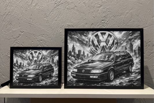 ObrazoLampka Prezent Lampka Nocna VW Passat kombi B4 zielony