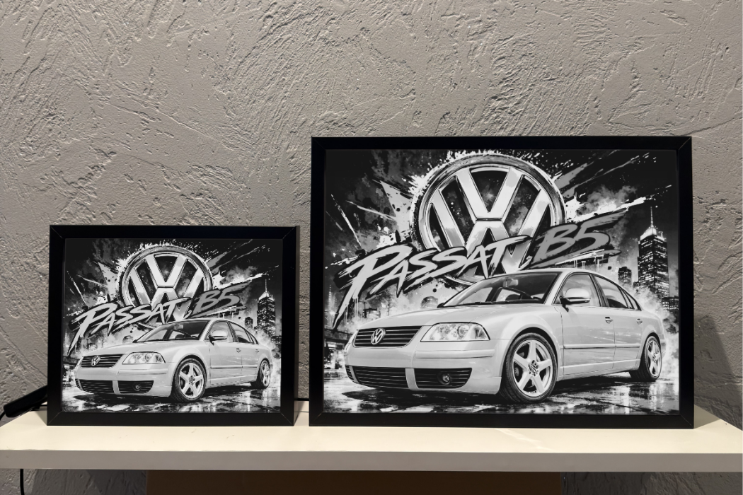 ObrazoLampka VW Passat B5 Srebrny 1