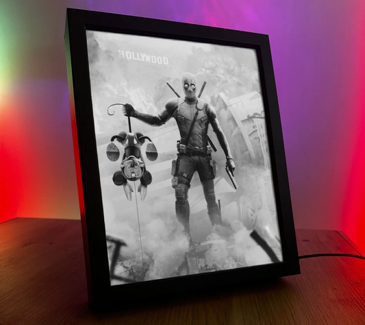 Obrazo-lampka pomysł na prezent Deadpool 1