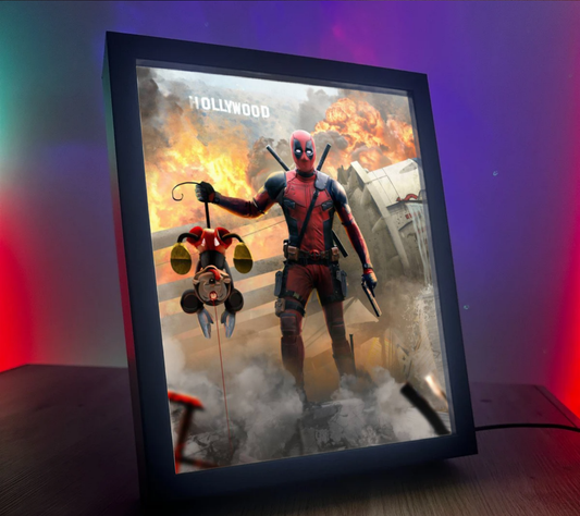 Obrazo-lampka pomysł na prezent Deadpool 1