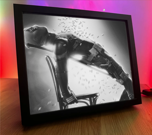 Obrazo-lampka pomysł na prezent Deadpool 3