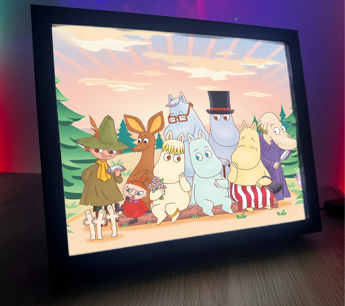 Obrazo-lampka na prezent Muminki 4