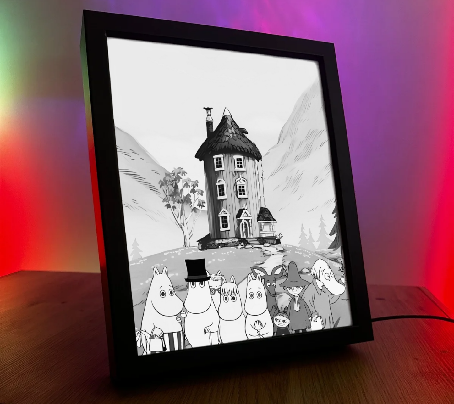 Obrazo-lampka na prezent Muminki 1