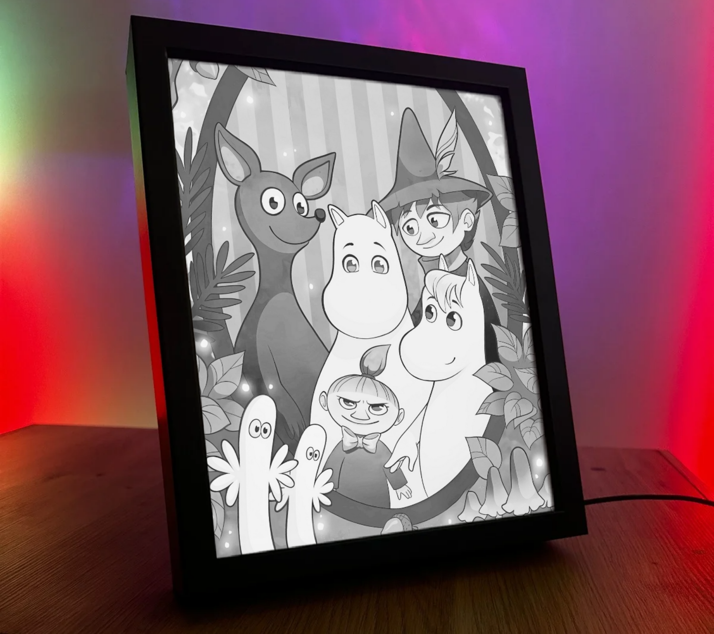 Obrazo-lampka na prezent Muminki 2