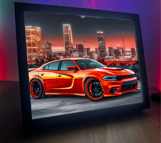 Obrazolampka Na prezent Dodge charger