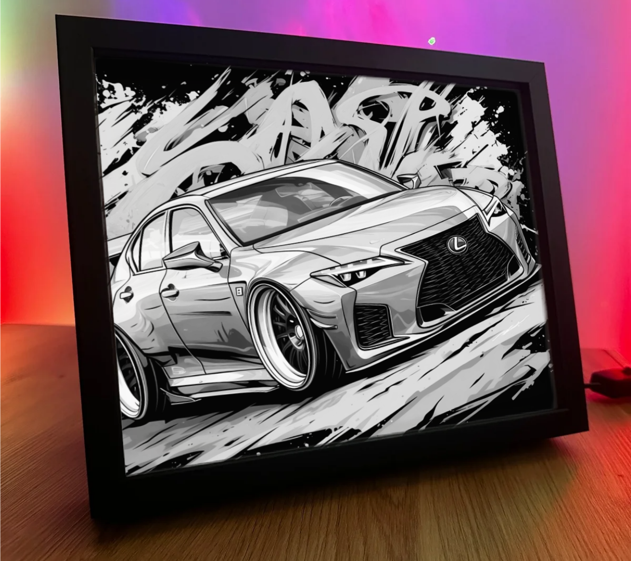 Obrazolampka Na prezent Lexus niebieski