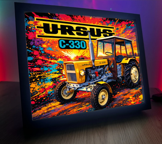 ObrazoLampka Traktor Ursus C-330 żółty 1