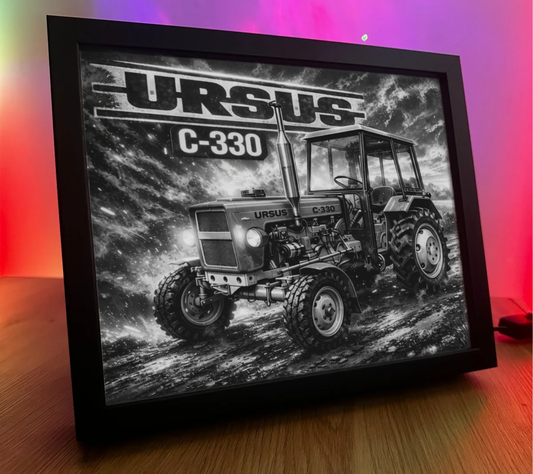 ObrazoLampka Traktor Ursus C-330 czerwony 2