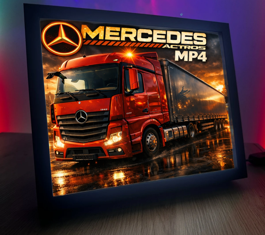 ObrazoLampka Mercedes Actros MP4 czerwony 2