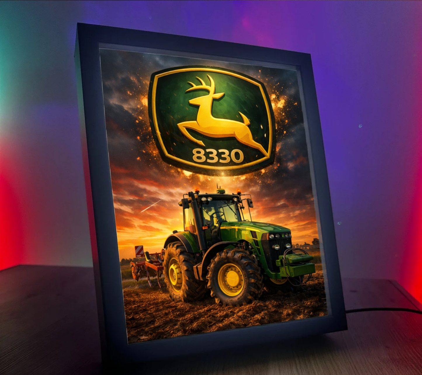 ObrazoLampka Traktor John Deere 8330 2