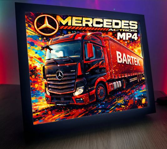 ObrazoLampka Mercedes Actros MP4 własny napis 1