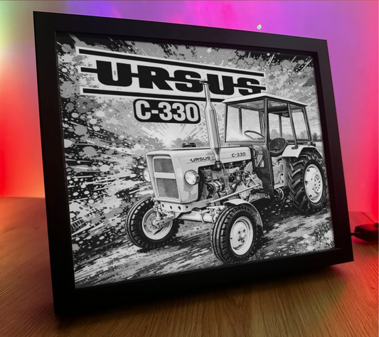 ObrazoLampka Traktor Ursus C-330 żółty 1