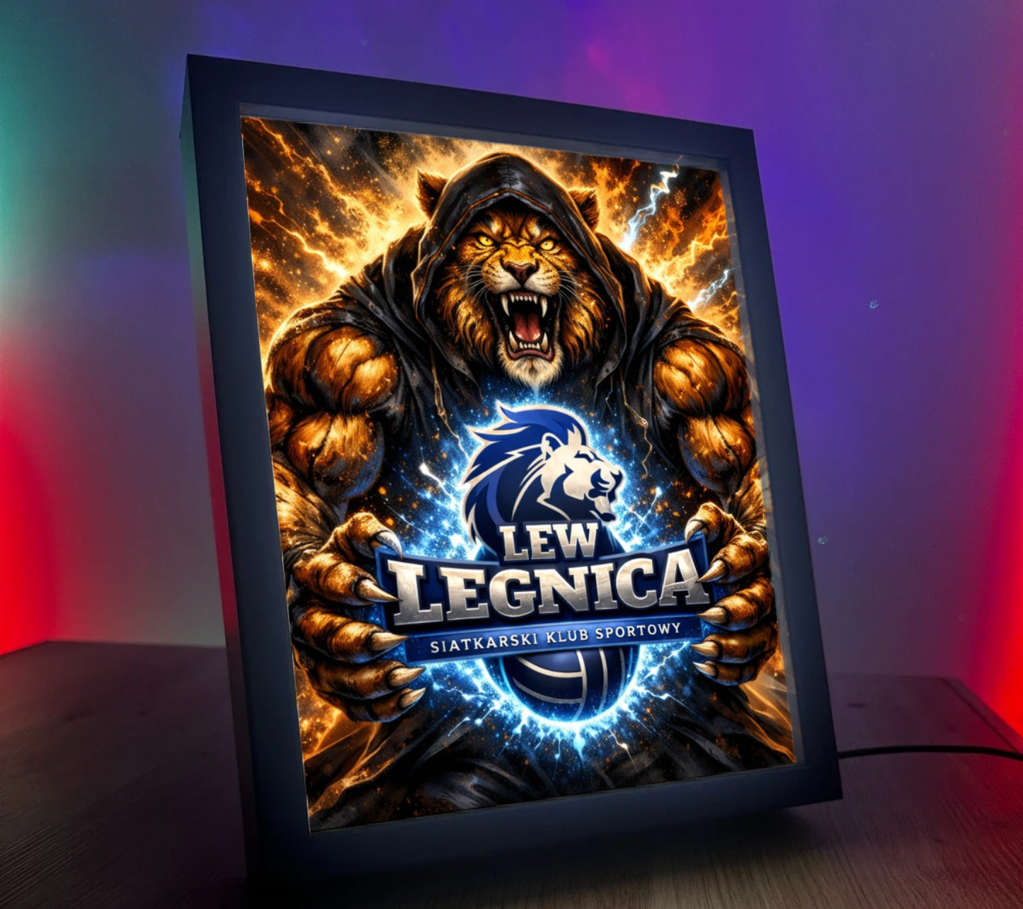 Obrazo Lampka Lew Legnica 2