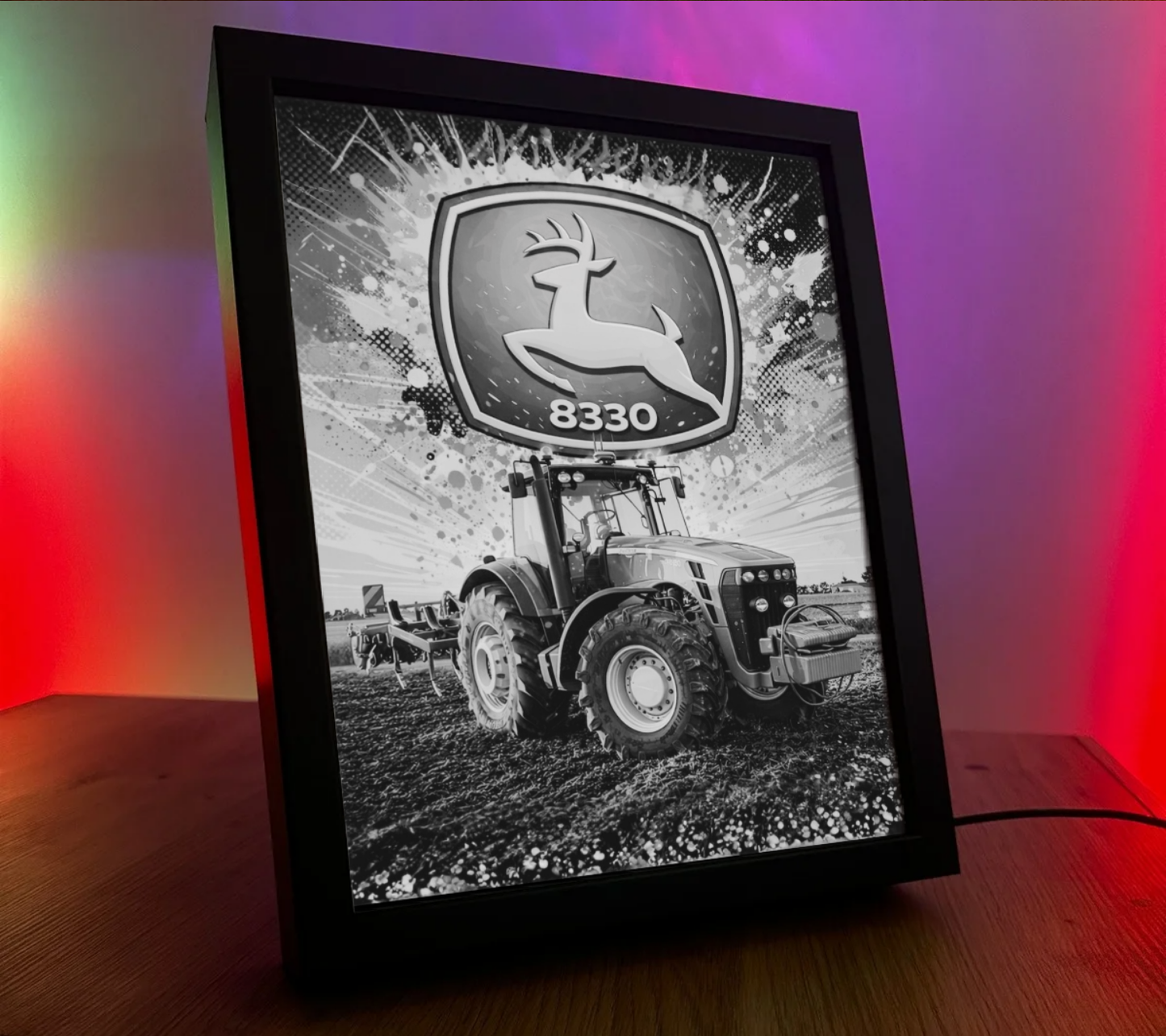 ObrazoLampka Traktor John Deere 8330