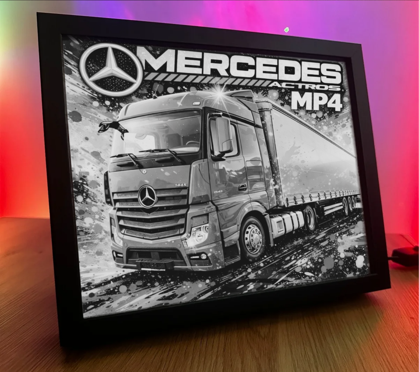ObrazoLampka Mercedes Actros MP4 czerwony 1