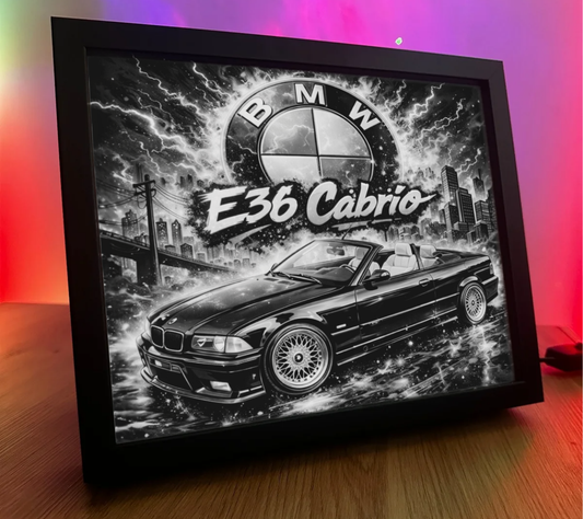 ObrazoLampka BMW E36 Cabrio Czarne 1