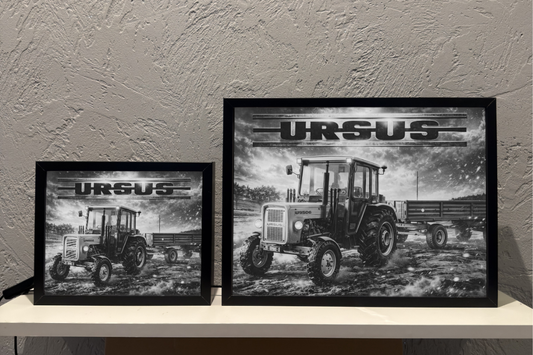 ObrazoLampka Traktor Ursus z przyczepą 2