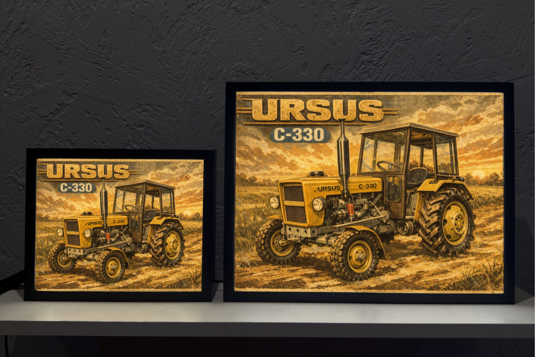 ObrazoLampka Traktor Ursus C-330 C330 Retro 1