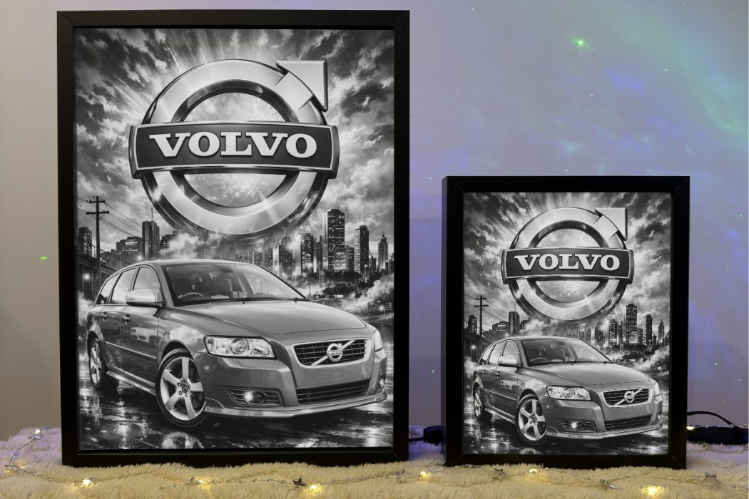 Prezent Dla Fana Volvo V50 Lampka Nocna ObrazoLampka Czerwone 1