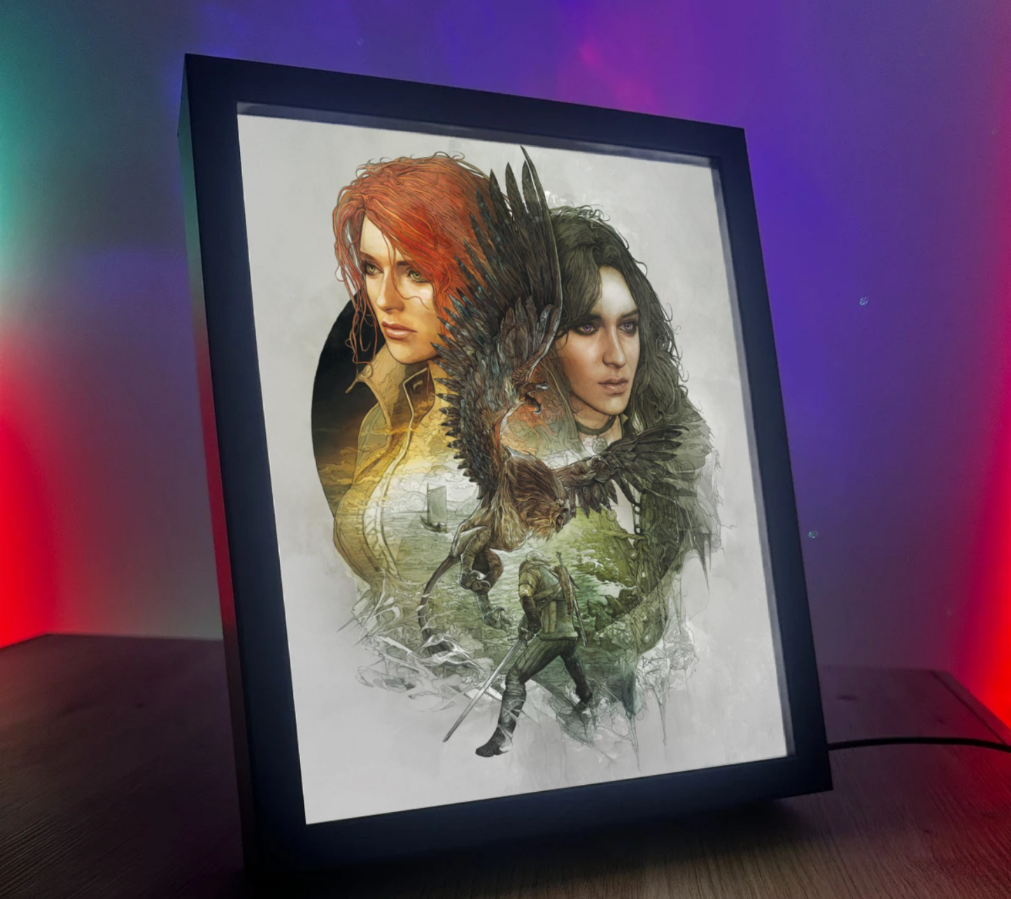 Obrazo Lampka Wiedźmin The Witcher pomysł na prezent 10