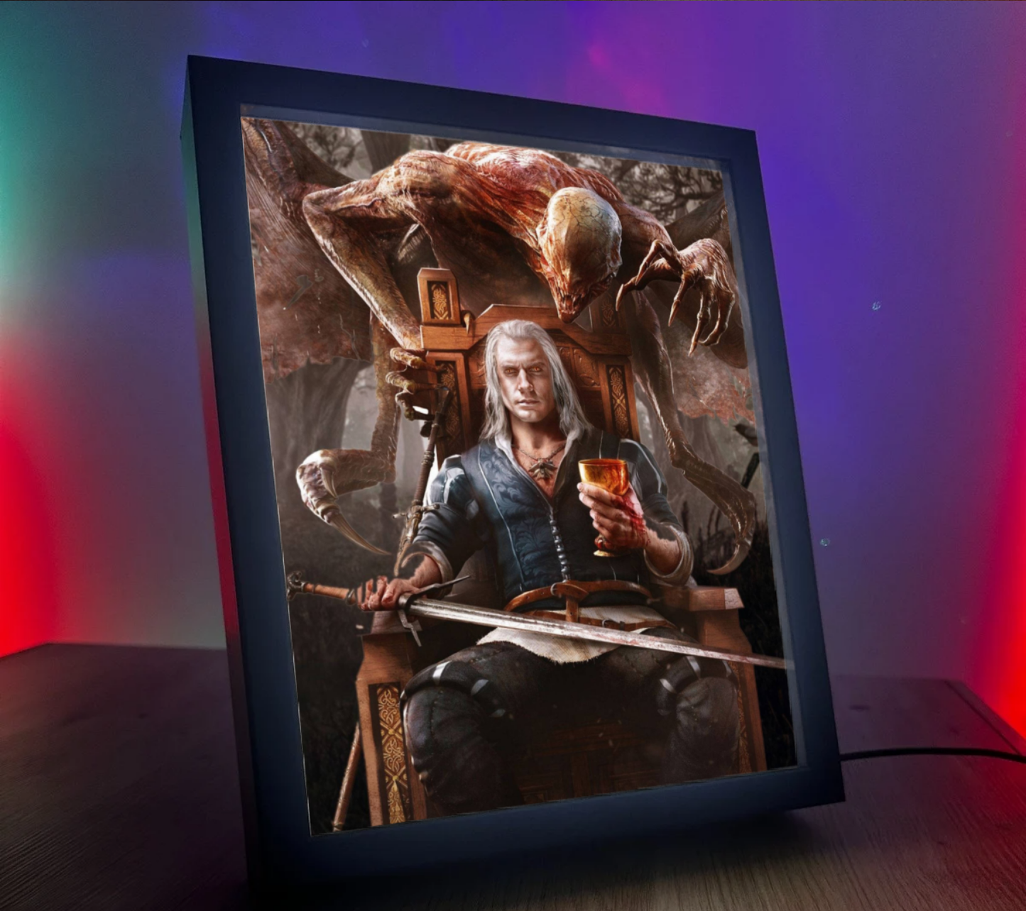 Obrazo Lampka Wiedźmin The Witcher pomysł na prezent 12