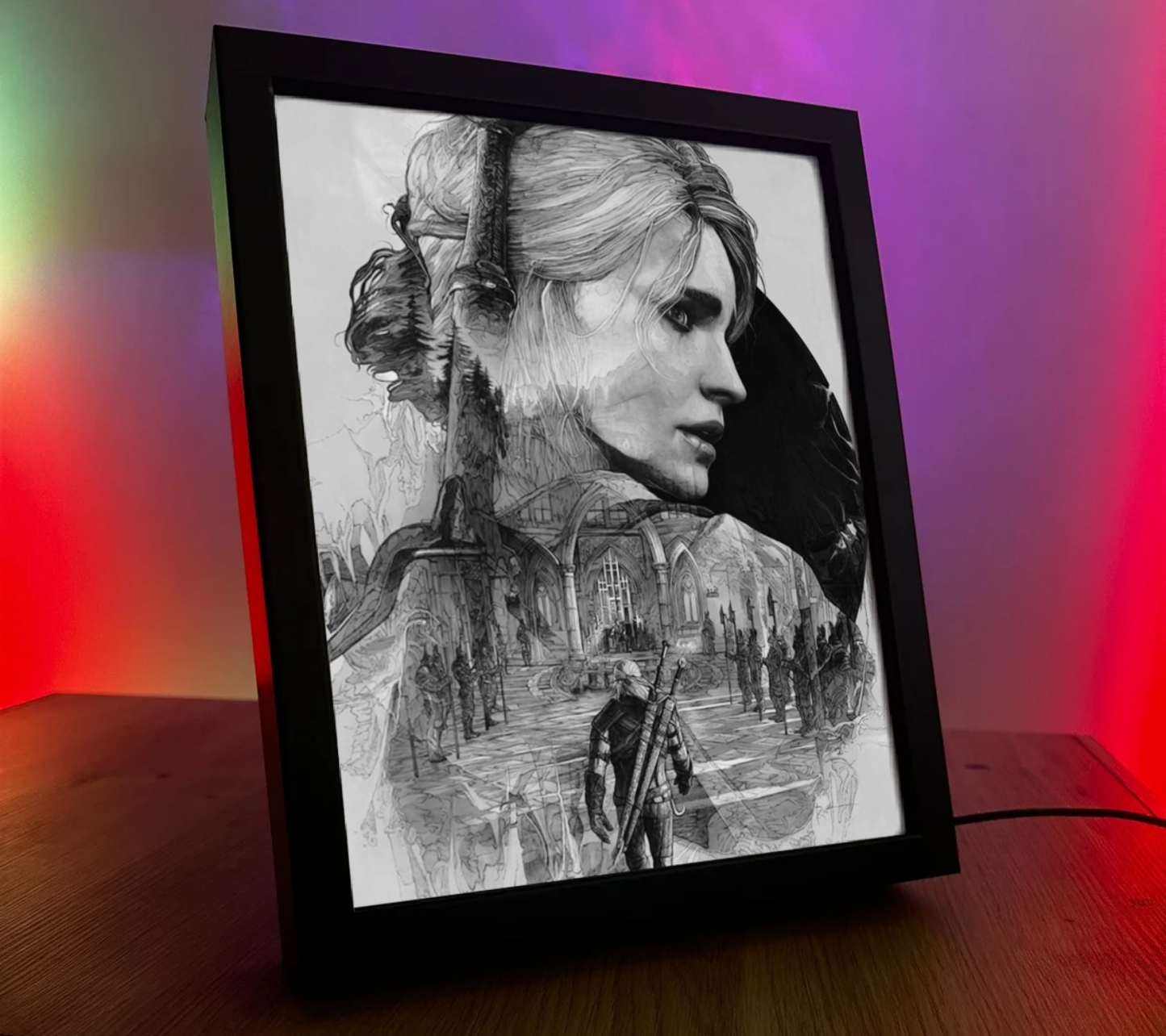 Obrazo Lampka Wiedźmin The Witcher pomysł na prezent 7