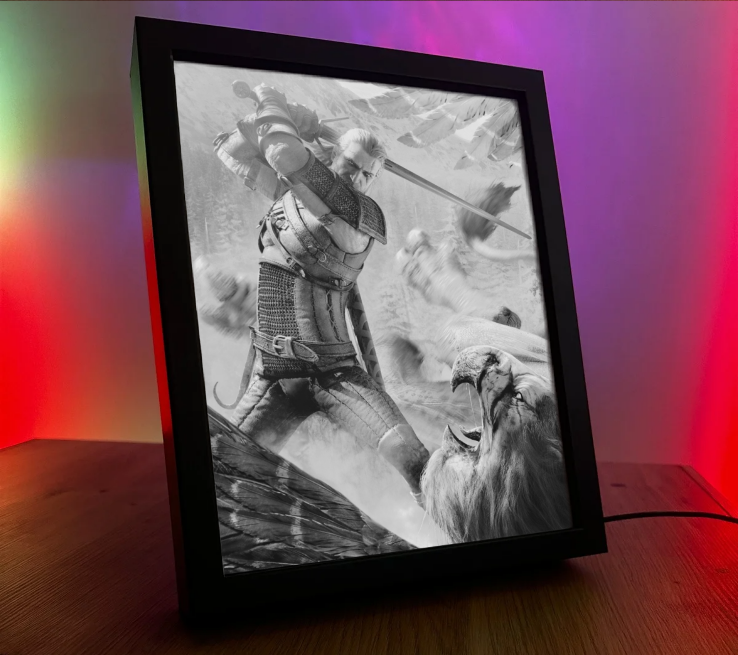 Obrazo Lampka Wiedźmin The Witcher pomysł na prezent 9