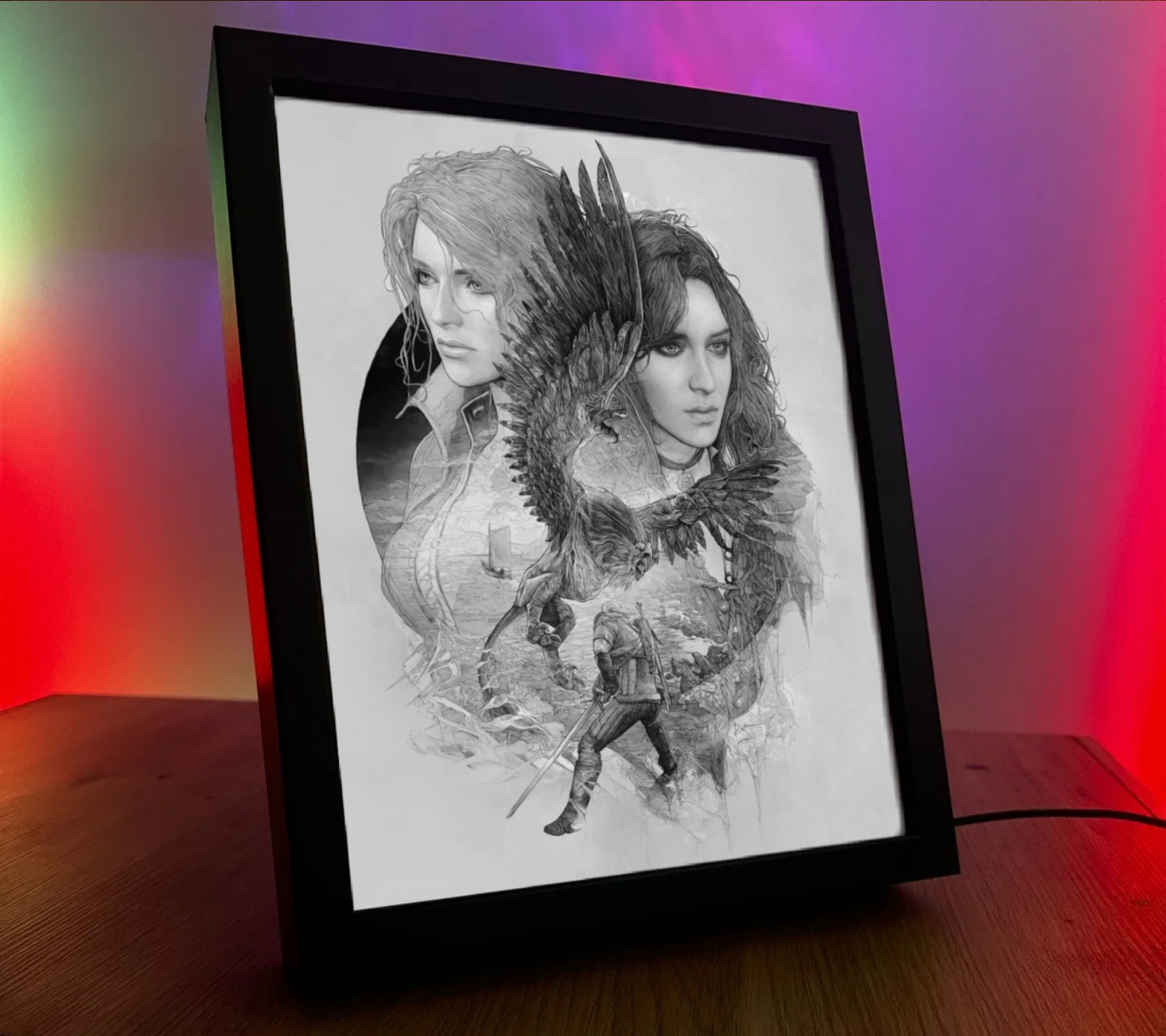 Obrazo Lampka Wiedźmin The Witcher pomysł na prezent 10