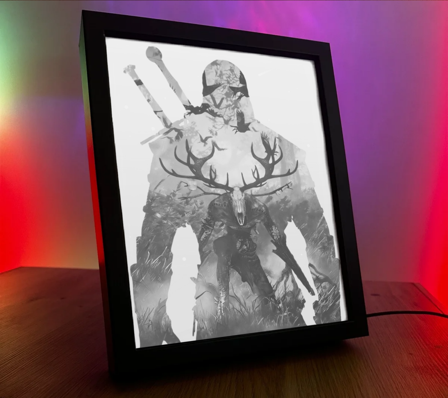 Obrazo Lampka Wiedźmin The Witcher pomysł na prezent 11